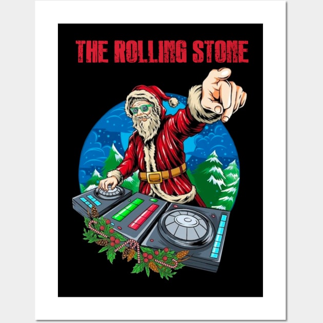 THE ROLLING STONE BAND XMAS Wall Art by a.rialrizal